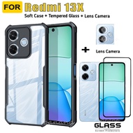 For Redmi 13X Acrylic Phone Case Redmi 13 13C 14C Redmi A5 Redmi A3Tempered Glass Screen Protector a