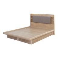 [特價]【IDEA】日式和風5尺雙人床房間2件組床頭+床底(收納床架/2色)&lt;暖棕原木