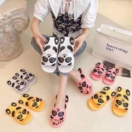 Cute panda-shaped plastic indoor slippers Panda-shaped indoor slippers size 30-41