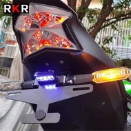 5 For KAWASAKI Z900 Z 900 2017-2024 Motorcycle Rear Nse Plate Holder Folding Mount Bracket With 5