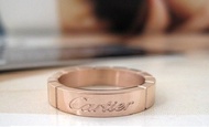 Cartier 卡地亞經典齒輪系列玫瑰金戒指 [6-9號]