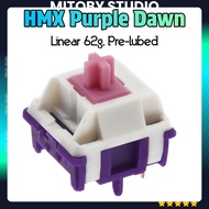 HMX Purple Dawn Linear switch hmx prelube Mitoby Studio mechanical keyboard switch