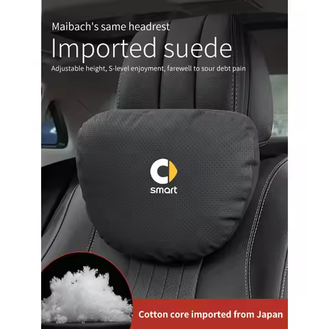 For Smart Fortwo Forfour 451 450 453 EQ Coupe Cabrio Crossblade Car Headrest Neck Support Seat Lumba