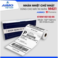 Thermal Label 4x6 (102x152mm) For AIMO/Phomemo Label Printers M421, D520BT, D530, 6XL