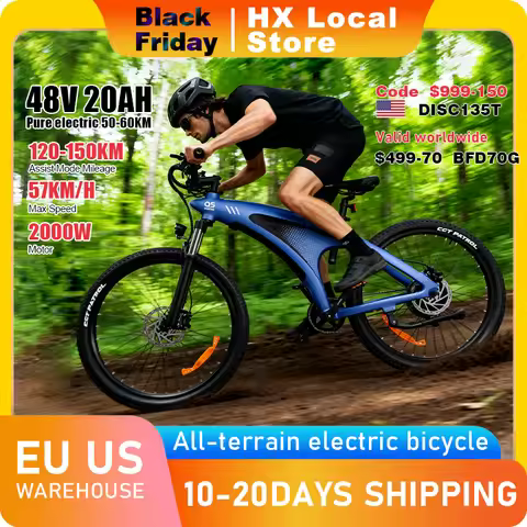 HUANCI Q5 electric bike Adult Electric Bicycle 48V 20AH Off-Road electric bikes e bike Electric bike