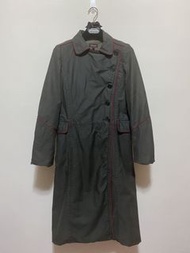 ebase(Baleno旗下品牌)冬季鋪棉大衣軍裝長版大衣外套女版-綠色M