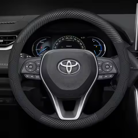 Car Chamois Steering Wheel Cover For Toyota Corlla Camry Yaris Auris C-HR RAV4 Land Cruiser Prius Ha