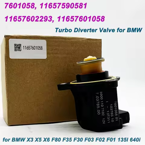For BMW X3 X5 X6 E90 F80 F35 F30 F03 F02 F01 135i 335i Turbocharger Diverter Valve 11657590581 11657