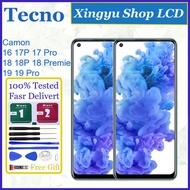 Original AMOLED For Tecno Camon 16 17P 17 Pro 18 18P 18 Premie 19 19 Pro LCD Display Touch Screen Re