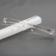 【晶選】筆筒老花鏡超輕一體透明樹脂老花眼鏡便攜式男女通用便攜老光眼鏡 🌸老花眼鏡🌸