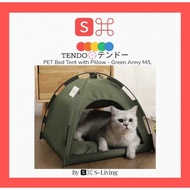 TENDA TENDO テンドー Foldable Pet Bed Tent with Pillow