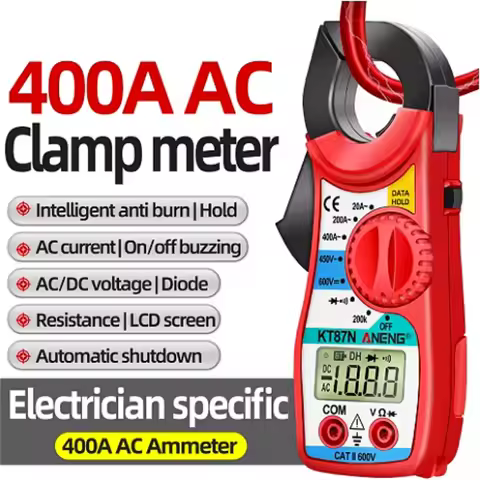KT87N Digital Clamp Meters AC/DC Voltage AC Current 600v True RMS Multimeter Capacitance Tester for 