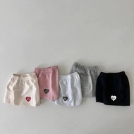 73-120 Children's Pure Cotton Love Shorts Children's Shorts Baby All-Match Casual Sports Pants Baby 
