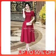 Party Dress MDU4341 Luxurious Red Color with Attractive Flared Shape from MDU K25-D2-1