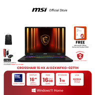 MSI NOTEBOOK CROSSHAIR 16 HX AI D2XWFKG-027TH | 16" QHD+ | Intel Core Ultra 7 255HX | NVIDIA GeForc