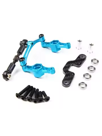 TT-02 CNC Aluminum Crank Steering Arm with Bridge for 1:10 RC Car Tamiya TT02
