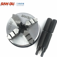 Lathe Chuck 63mm SANOU Brand 4 Jaw Wood Chuck K02-63 Mini Chuck 4 Jaw Self-Centering Chuck For Wood 