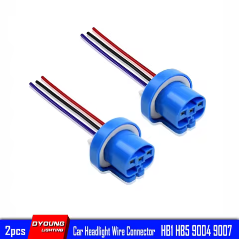 2-10Pcs Hid Relay 9004 9007 H/L HB1 HB5 Bulb Base Socket Lamp Holder Led Headlight Connector High Te