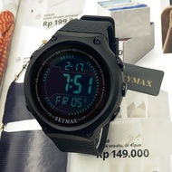JAM TANGAN PRIA SKY MAX  DIGITAL ORI RUBBER Jam Tangan Pria Sky&Max tahan air FREE BATERAI CADANGAN