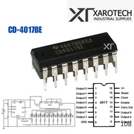 CD4017BE Decade Counter Divider IC CD4017 4017 TechMakers