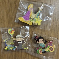 東京迪士尼盲盒徽章 Rapunzel vanellope Up! Carl pin