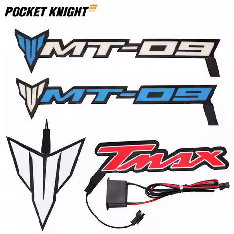Motorcycle Night Riding Cold Light Logo Decal Luminous Sticker For YAMAHA MT-09 Tracer 900 MT-07 MT-