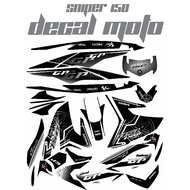 Decals, Sticker, Motorcycle Decals for Sniper 150, 003,gray