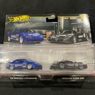 Hot Wheels Premium 2 Pack Nissan R390 GT1 / '94 Nissan Primera New Nice Product. HotWheels pack 2 ca