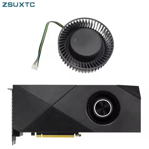 Graphics card fan FD7525H12D 12V 1.20A 4PIN for ASUS TURBO RTX 2060 2070 2080 2060S 2070S 2080TI HZD