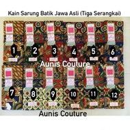 kain batik viral murah 🦔sarung batik🦔 kain batik viral KAIN SARUNG BATIK JAWA ASLI [TIGA SERANGKAI]