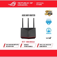 ASUS RT-BE86U BE6800 Dual-band WiFi 7 Router, supports 4096-QAM, Multi-link operation (MLO), AI WAN 
