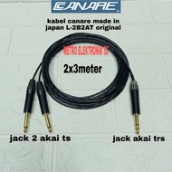 Kabel Canare Jack 2 Akai 6.5 mm To Akai Stereo 6.5 mm 3 meter Original