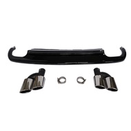 S5 diffuser with tailpipe fit for Audi A5 Ordinary Edition Refit to Audi A5 S line rear bumper diffu