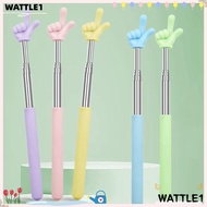 WTTLE Teaching Pointer, Telescopic Rod Stainless Steel Finger Reading Sticks, Durable Finger Design 