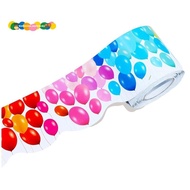 59 Feet Color Balloons Bulletin Board Borders, Scalloped Rolled Border Trim Stickers for Classroom, 