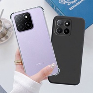 Honor X5B / X5B Plus / X5 Plus black flexible and shockproof clear silicone case