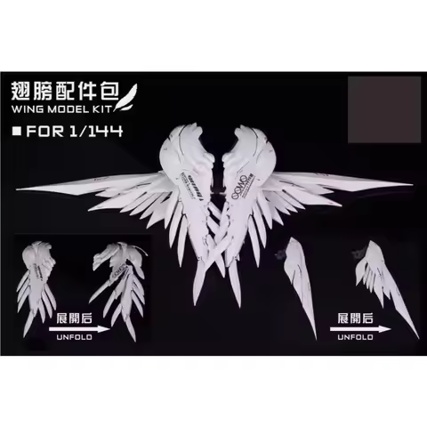 1/144 Wing Kit White Snow Cannon Model Details Accessories for RG HG Frame Arms Girl Mobile Suit Mod