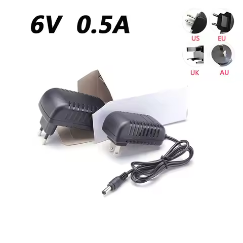 6V 0.5A 500MA AC/DC Power Adapter Charger Cord For OMRON I-C10 M4-I M2 M3 M5-I M7 M10 M6 M6W Blood P
