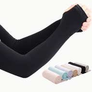 【Ready Stock】1 Pair Men Women Breathable Arm Sleeves/UV Sun Protection Gloves for Running Fishing Cy
