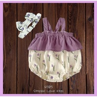 [Simple Love Kids] Baby Girls' Romper with Headband 4585