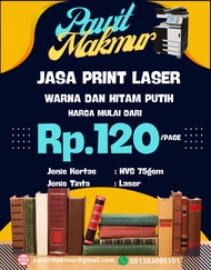 Jasa print Hitam putih / print warna / Cetak Buku / A5,B5,A4,F4,A3