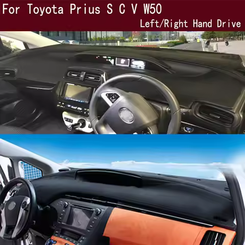 For Toyota Prius V S C ZVW30 ZVW50 XW40 Dash Mat Dashmat Dashboard Cover Instrument Panel Sunscreen 