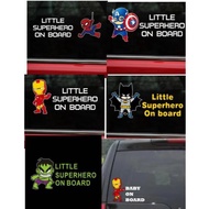 Cute Superhero Ron 95 Baby Car Stickers for Kids - Accessories