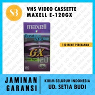 Kaset Perekam Video 120 Menit VHS Player Murah Video Cassette Maxell E-120GX