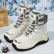 Snow Boots for Women - Cotton & Faux Fur Lined, Warm Winter Outdoor Shoes 2TMT
