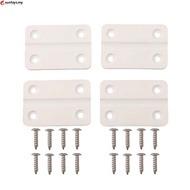 【S-HOT】4pcs Replacement Hinges For Igloo Cooler Box White Plastic Hinges With Screws