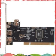 3 Port IEEE 1394 Firewire Card PCI Firewire Adapter IEEE 1394 PCI Controller Card for Desktop PC