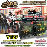 Battery HONDA CBR 250R All Models 250R Ready To Use 12V7Ah CBR250R/ RB & ZTY/YTZ7 X33