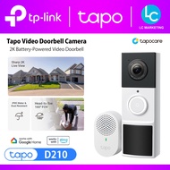 TP-Link TAPO D210 Smart Wireless Video Doorbell Camera 2K 3MP Full Color Night Vision
