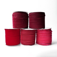 MERAH 6 mm - 1 yard | Velvet Ribbon / Redbeludru